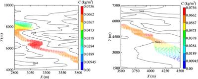 Numerical Investigation of Pollutant Transport in a Realistic Terrain with the SPH-SWE Method
